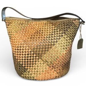 Genuine Soft Leather Artisian Bohemian Woven Shoulder Adjustable Crossbody Bag